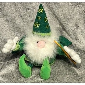 Gnome Stuffed Plush Green Conseco Benefits Development Advertising Promo 10”